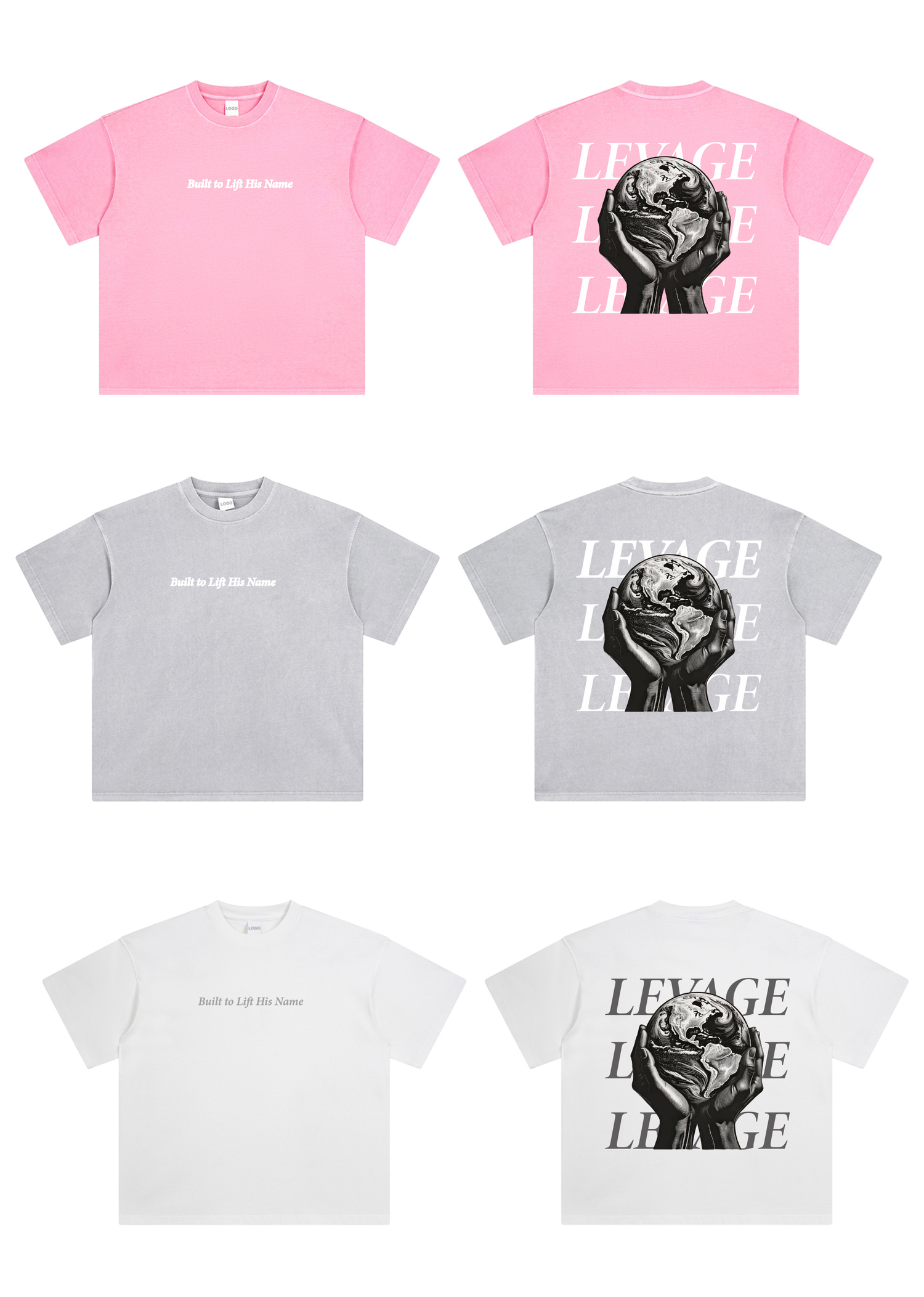 Built to Lift His Name Oversized T-shirts