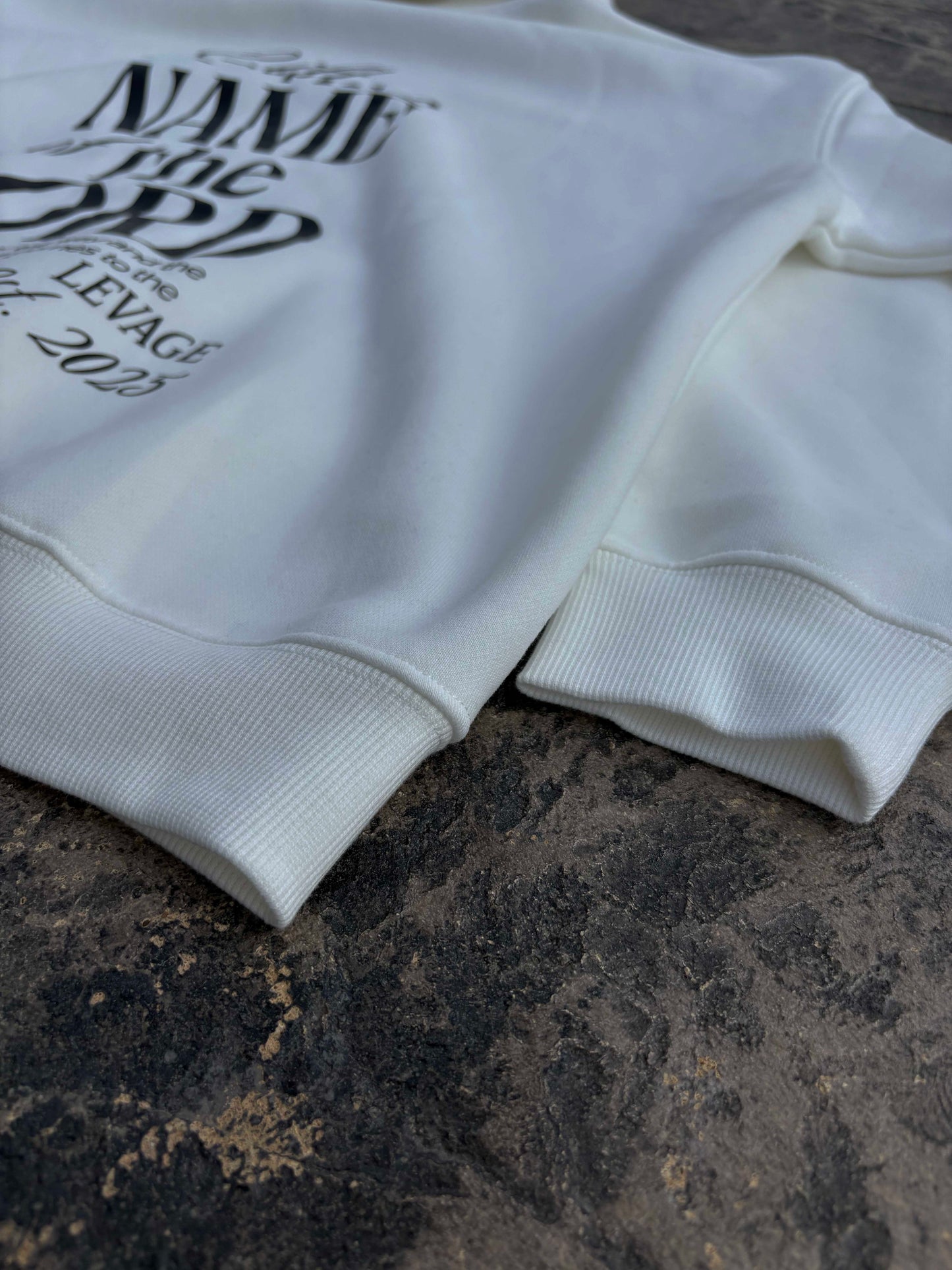 Levage Faith hoodie featuring comfortable front and back design, stylish hood, perfect for cozy, formal wear.