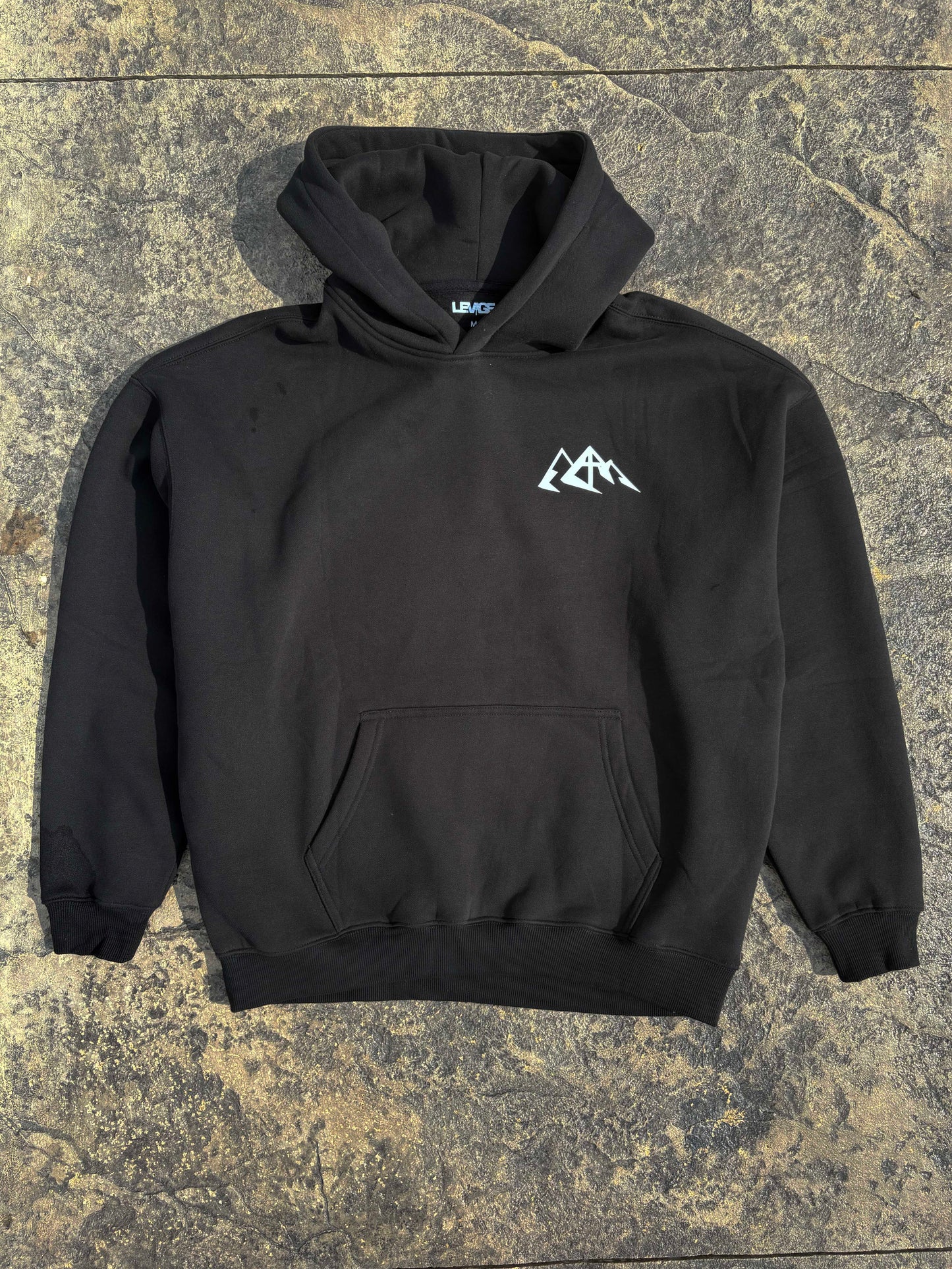 Levage Faith hoodie featuring comfortable front and back design, stylish hood, perfect for cozy, formal wear.